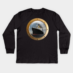 Titanic Porthole Kids Long Sleeve T-Shirt